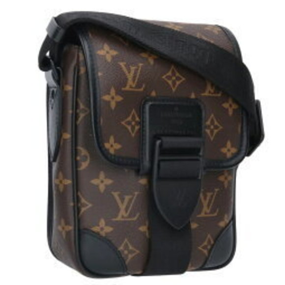 Louis Vuitton Archie Messenger Monogram Shoulder Bag Brown Black - Picture 1 of 5